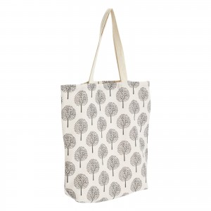Beg beli-belah tote beg kecil boleh guna semula wanita Beg beli-belah kanvas kapas