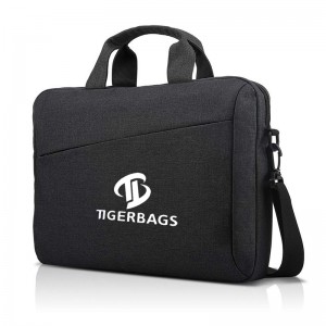Crna torba za prijenosno računalo Elegantna, izdržljiva, vodootporna torba za tablet od tkanine