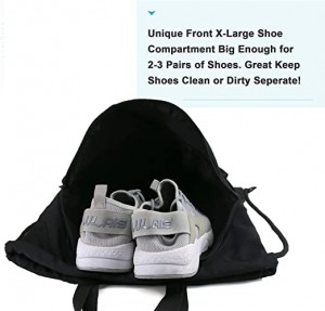სახატავი ზურგჩანთა ჩანთა ფეხსაცმლის კუპე სიმებიანი Cinch Sackpack Unisex-ისთვის