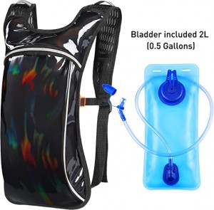 I-Hydration Pack, I-Hydration Backpack ene-2L Hydration Bladder Lightweight Insulation Water Pack for Festivals, Raves, Hiking, Biking, Climbing, Running