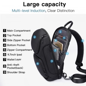 新しい防水性と耐久性のあるワンショルダーバックパックチェストバッグレジャーバッグ