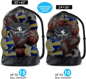 ओव्हरसाइज्ड स्पोर्ट्स बॉल बॅग मेश सॉकर बॅग बॉल स्पोर्ट्स बॅकपॅक सानुकूलित