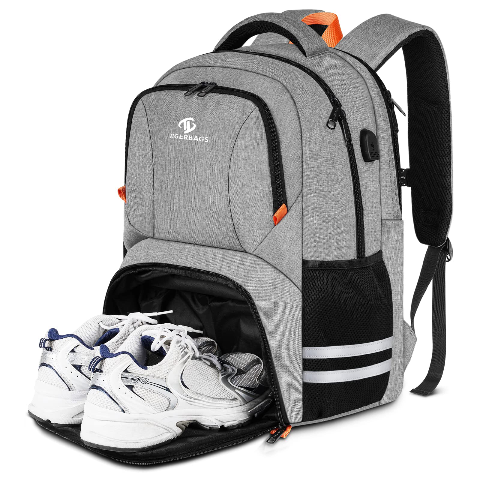 Рюкзак для компьютерного фитнеса с отделением для обуви и зарядкой от USB