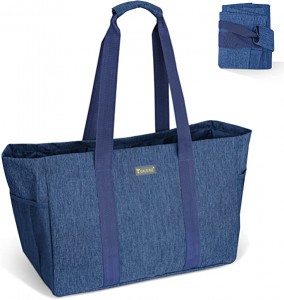 Nová měkká 9galonová extra velká užitková taška, skládací opakovaně použitelná úložná taška
