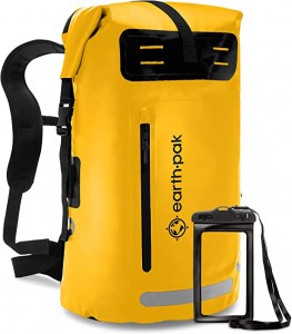 Novi vodootporni ruksak: 35L / 55L / 85L zatvaranje na rolo za teške uvjete rada s lakim pristupom prednjim džepom s patentnim zatvaračem i mekanom podstavljenom stražnjom pločom za udobnost s vodootpornom torbicom za telefon