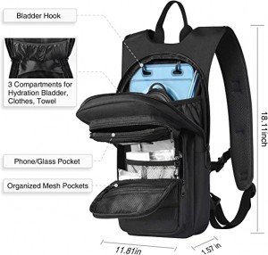 Hidratacijski ruksak s 3L TPU vodenim mjehurom, taktički Molle vodeni ruksak za muškarce i žene, hidratacijski paket za planinarenje, biciklizam, trčanje i penjanje