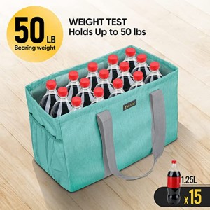 Új puha, 9 gallonos extra nagy használati táska, összecsukható, újrafelhasználható tárolótáska