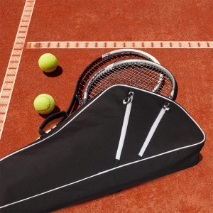 ٹینس ریکٹ بیگ ایک سے زیادہ ریکیٹ لے جا سکتا ہے جو مردوں، عورتوں، نوعمروں اور بچوں کے لیے موزوں ہے