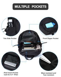 Торба со попречно тело за мажи и жени за рамо торбичка со USB полнач