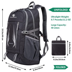 Universalis PERFUSORIUS Packable Hiking Backpack Travel Backpack