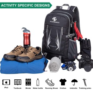 Universal lätt packbar vandringsryggsäck Reseryggsäck