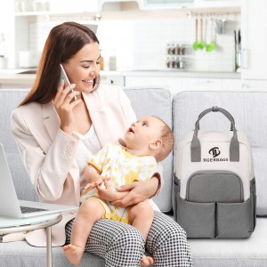 Bolsa de pañales mochila Bolsa de bebé de gran capacidad bolsa de pañales de maternidad mochila de viaje
