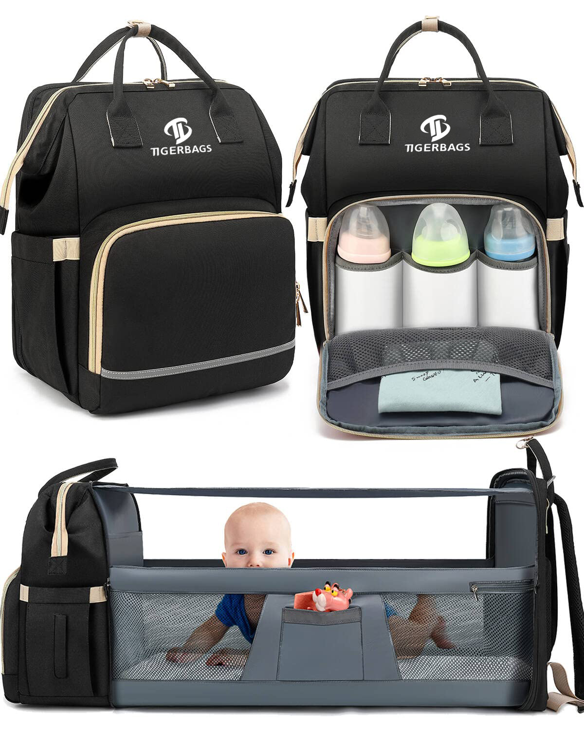 Travel orok popok kantong ransel kabutuhan bayi