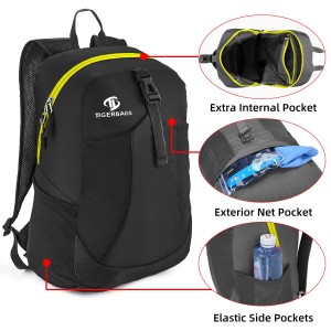 Unisex Travel Backpack Hiking Backpack ສະດວກ ແລະ ນ້ຳໜັກເບົາ