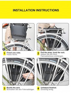 सायकल बॅग सायकल हँगिंग बॅग सेट, सायकल सामानाच्या रॅकसाठी योग्य