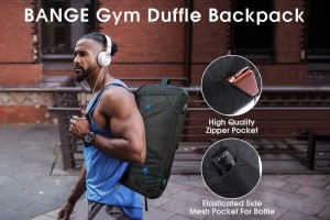 Nako-customize na Pocket Sports Luggage Backpack na may Shoe Compartment Men's Gym Bag