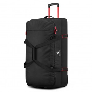 Подвижна чанта Duffle Bag с колелца, 110L Голям пътен багаж на колелца Duffle Bag с ролки 33 инча, светло син