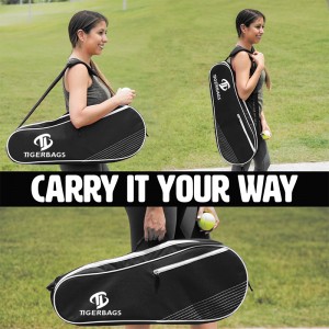 Portable professional beginner racquet bag nga may padded protection racket