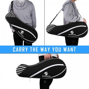 テニスラケット テニスバッグ 軽量テニスバッグ 保護パッド付き男女兼用テニスラケットバッグ