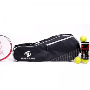 Saco de raquete profissional portátil para iniciantes com raquete de proteção acolchoada