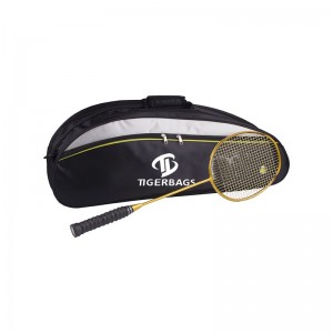 Badminton Racket Bag Single Shoulder Racket Bag သည် ရေစိုခံပြီး ဖုန်ဒဏ်ခံနိုင်သော အိတ်ဖြစ်ပါသည်။