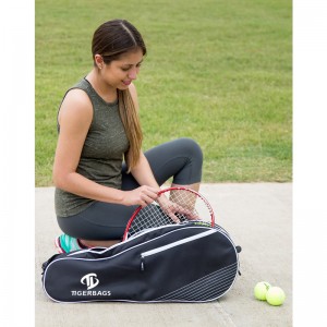 Portable professional beginner racquet bag na may padded protection racket