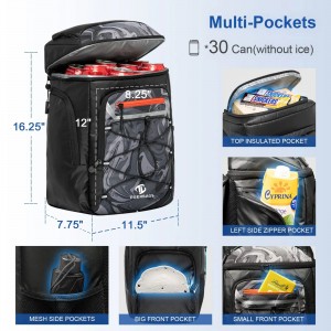 El bolso más fresco del refrigerador de la prueba de fugas del aislamiento de la mochila se puede modificar para requisitos particulares