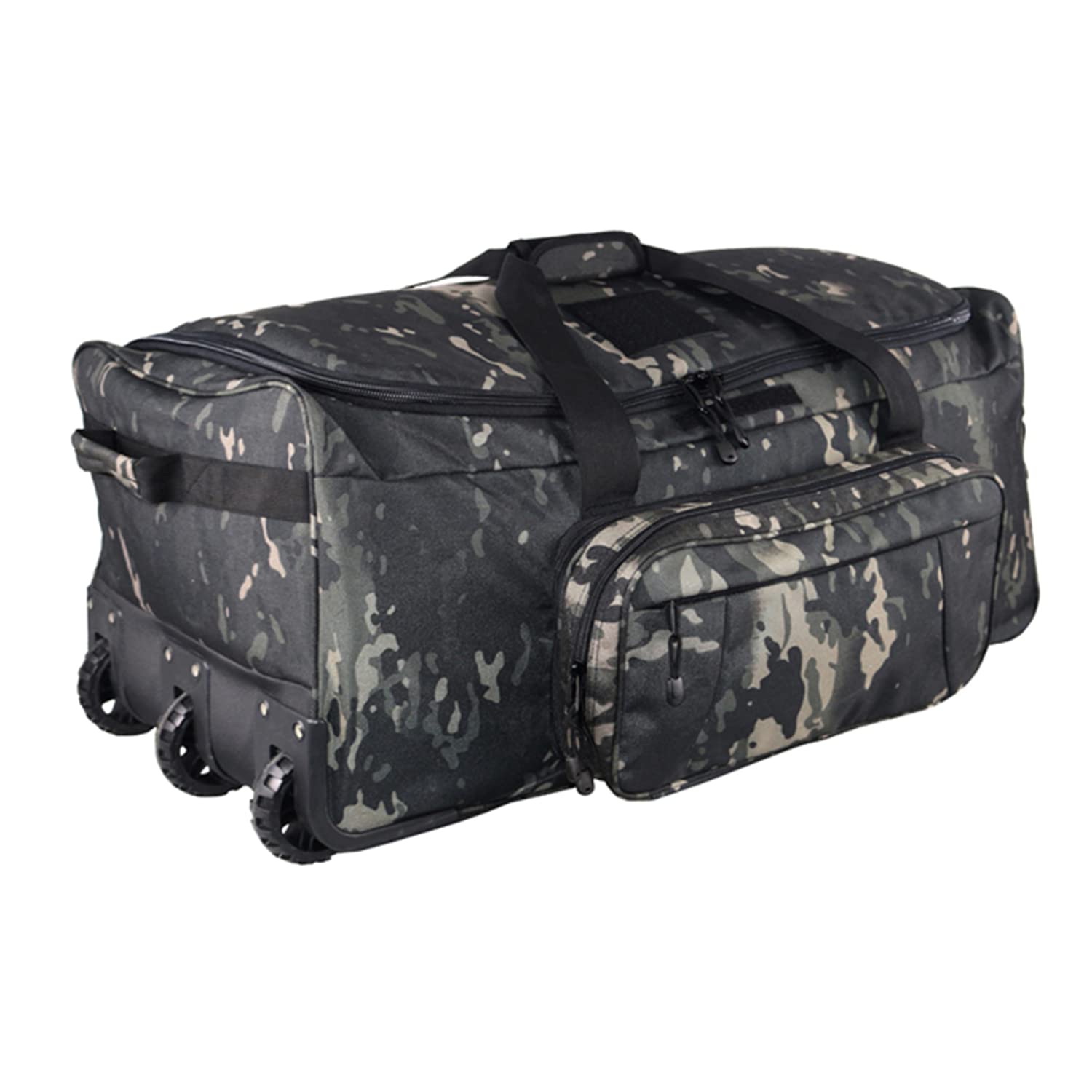 Duffle bag vhiri rolling deployment wheeled suitcase rinorema basa rod bag