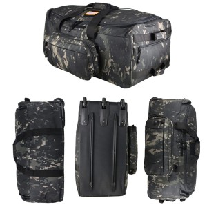Duffle bag wheel rolling deployment may gulong maleta heavy duty rod bag