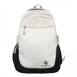 Schoolbag аял жаңы чоң кубаттуулугу кенже орто мектеп рюкзак эркек жарык күнү системасы жөнөкөй мода порт стилиндеги рюкзак
