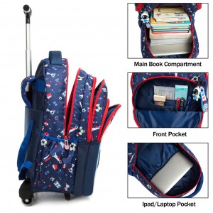 Verstellbare Cartoon-Rucksack-Reisetasche mit Zughebel, universell für Schulausflüge