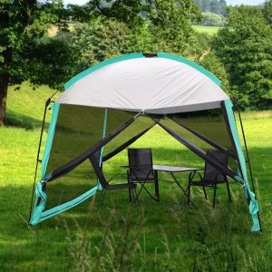 Isikrini se-Screen House Mesh Mesh Wall Camping Canopy Tent Shelter Gazebo Ifanele i-Terrace Outdoor Camping