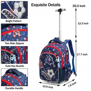 Mochila de desenho animado ajustável com alavanca, bolsa duffle universal para viagens escolares