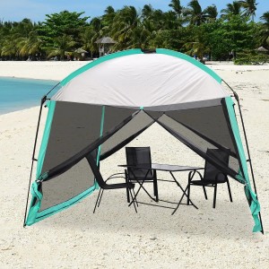 Pale House Mesh Mesh Wall Camping Canopy Tent Shelter Gazebo He kūpono no ka Terrace Outdoor Camping