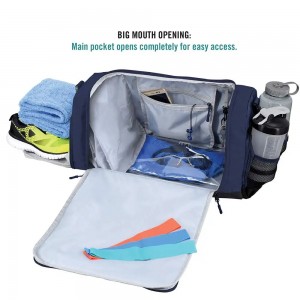 Lub hnab nqa tau ntev Waterproof Custom Sports Bag Gym Bag