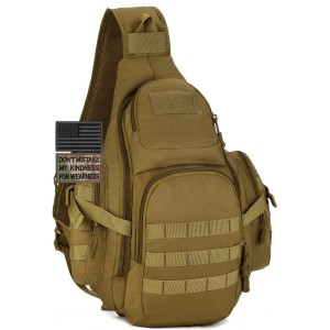 Tactical Sling Bag Večnamenska torba za čez ramo je nepremočljiva in trpežna