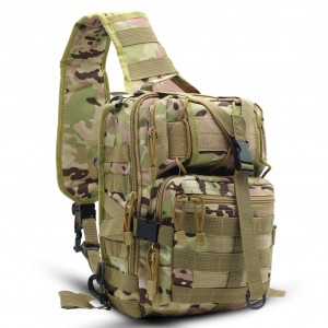 Paquete de bolsas tácticas de bandolera Bolsa de peito táctica militar dun ombreiro resistente á auga