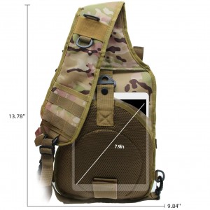 Taktesch Sling Bag Pack Military One-Schëller Taktesch Broscht Bag Waasser-resistent géint