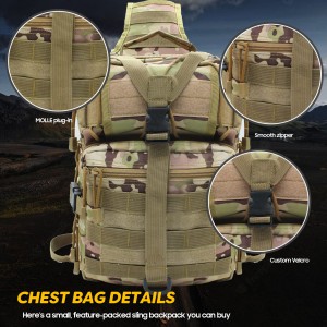 Pack Tactical Sling Bag Pack Military One-spalla Tactical Chest Bag Resistente à l'acqua