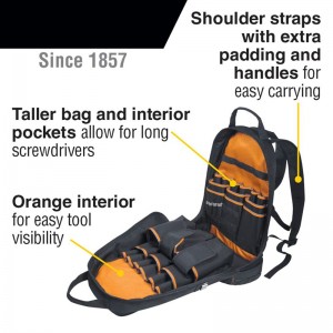 Rinkinys Kuprinės tvarkyklės / įrankių krepšys su keliomis tinkinamomis kišenėmis