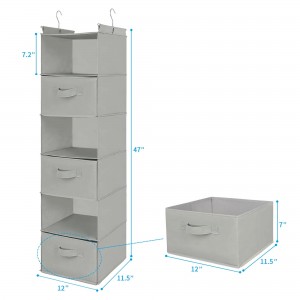 Nako-customize na Folding Door organizer Portable Closet Organizer