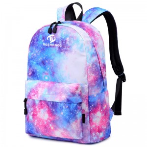 Galaxy B ပေါ့ပေါ့ပါးပါး ရေစိုခံ ချစ်စရာ ကျောင်းအိတ် Travel Student Backpack