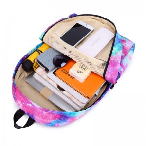Galaxy A Лека водоустойчива сладка ученическа чанта Travel Student Backpack