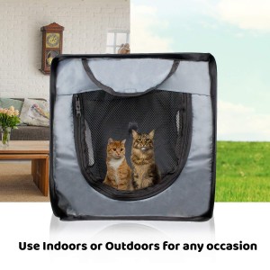Trasportino per gatti pieghevole per cuccioli e gatti, universale per animali domestici