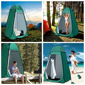 Душ палатка изскачаща уединение палатка къмпинг преносима тоалетна палатка подходяща за къмпинг