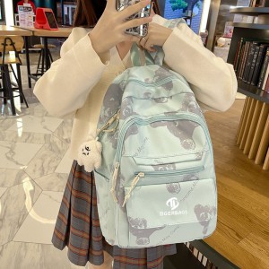 កាបូបសិស្សានុសិស្សនិស្សិតមហាវិទ្យាល័យ niche design sense backpack women sen department simple wind high school students junior high school students កាបូបស្ពាយទំហំធំ