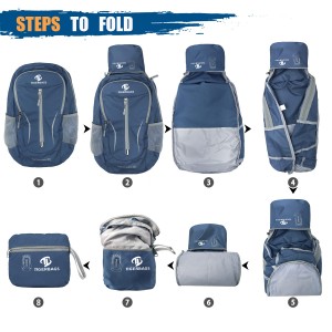 Hiking Bag Opklapber Lightweight Waterproof Backpack