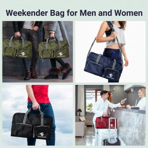 끈 조절이 가능한 남성용 및 여성용 접을 수 있는 짐 가방 더플 백