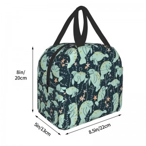 Торба за ручек Патничка торба за пикник за повеќекратна употреба, пренослива изолирана торба