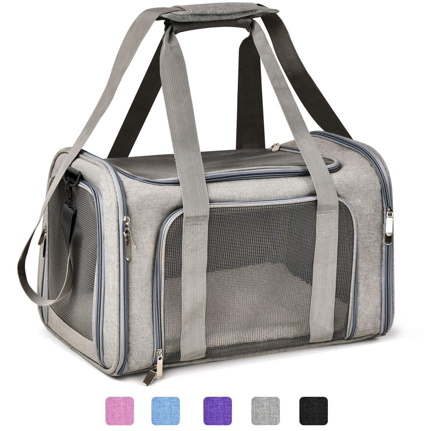 Fleksibilna torba od tkanine sa sklopivim ruksakom za kućne ljubimce dostupnim za avijaciju
